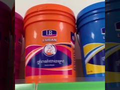 5갤런 20L 원형 플라스틱 버킷 PP 소재 맞춤형 로고