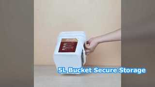 5L 플라스틱 통 안전한 보관 애완동물 식품 페인트