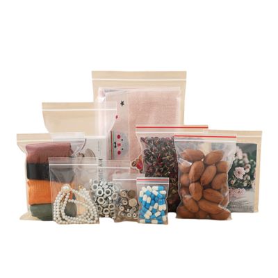 3-15cm 측면 거싯과 핀치 밥 타입이 포함된 샘플 비닐 봉투