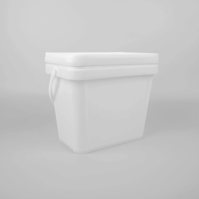 보증된 스퀘어 검은 플라스틱 양동 식품 등급 6L