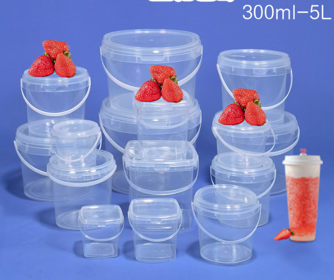 사용 가능한 뚜?? 과 손잡이와 함께 사용자 정의 가능한 플라스틱 음식 버킷 CAS/FDA/SGS/ISO9001 인증