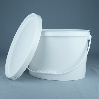 PP / HDPE 물질 타원형 플라스틱 버킷 IML 인쇄 또는 스크린 인쇄