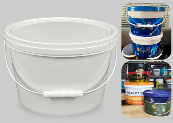 IML과 주문형 달걀 모양 플라스틱 버켓 PP / HDPE 또는 열 이동 또는 스크린 인쇄