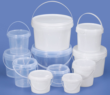 HDPE 기재 플라스틱 식품 버킷 백색 또는 타 색 0.2L-20L