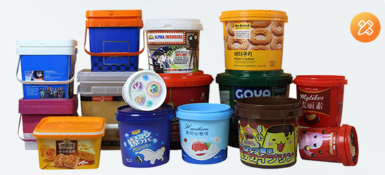 PP/HDPE 흰색 플라스틱 음식 보관 버킷