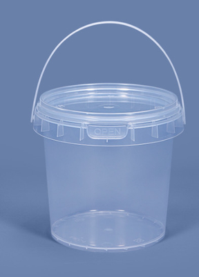 스크린 프린팅 PP / HDPE 소재로 가벼운 플라스틱 음식 버킷