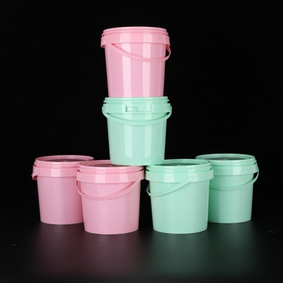 사용자 지정 로고 샘플을 가지고 있는 PP/HDPE 플라스틱 음식 버킷