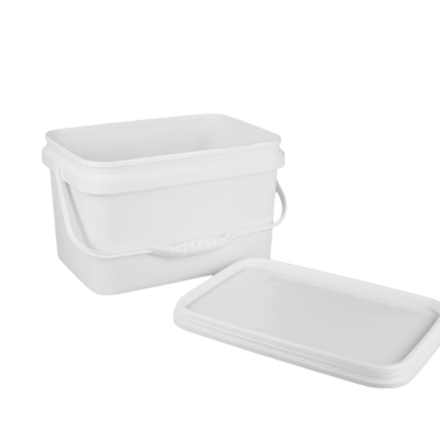 장난감용 사각 플라스틱 양동이 손잡이 포함 및 식품 등급 인증