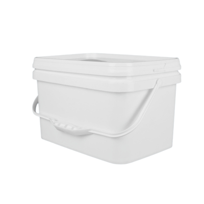 장난감용 사각 플라스틱 양동이 손잡이 포함 및 식품 등급 인증