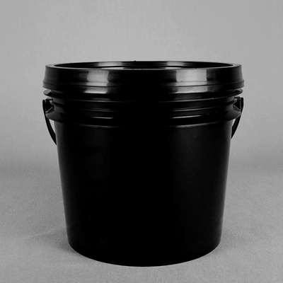 4.8L PP 검은 라운드 플라스틱 버켓 1 갤런 소성 도료 양동