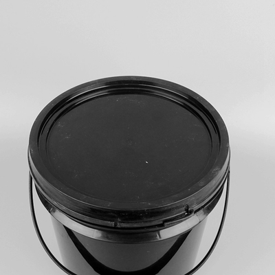 4.8L PP 검은 라운드 플라스틱 버켓 1 갤런 소성 도료 양동