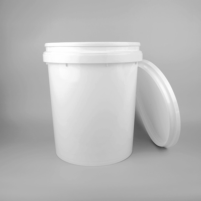 백색 20Liter 5 라운드 갤런 플라스틱 버켓은 Lid에 갑작스러운 것과 함께 형성했습니다