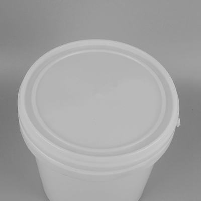 주문 제작된 소성 도료 양동 5L/Litre PP 들통 하얀 라운드 플라스틱 관