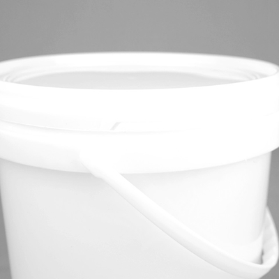 주문 제작된 소성 도료 양동 5L/Litre PP 들통 하얀 라운드 플라스틱 관