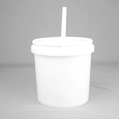 주문 제작된 소성 도료 양동 5L/Litre PP 들통 하얀 라운드 플라스틱 관
