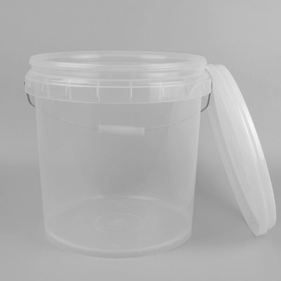Lid와 25*23*27cm 투명성 플라스틱 버킷 10L 플라스틱 버켓