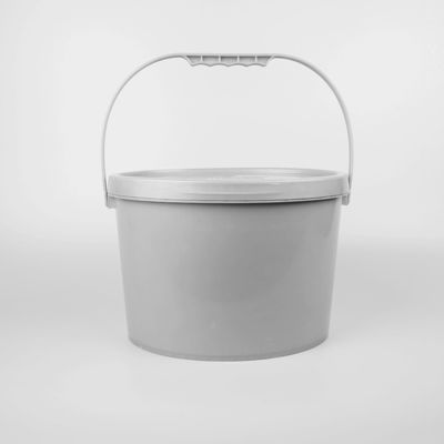 ISO9001은 달걀 모양 플라스틱 버켓 10 더 밝혀진 플라스틱 버켓 그레이 컬러를 증명했습니다